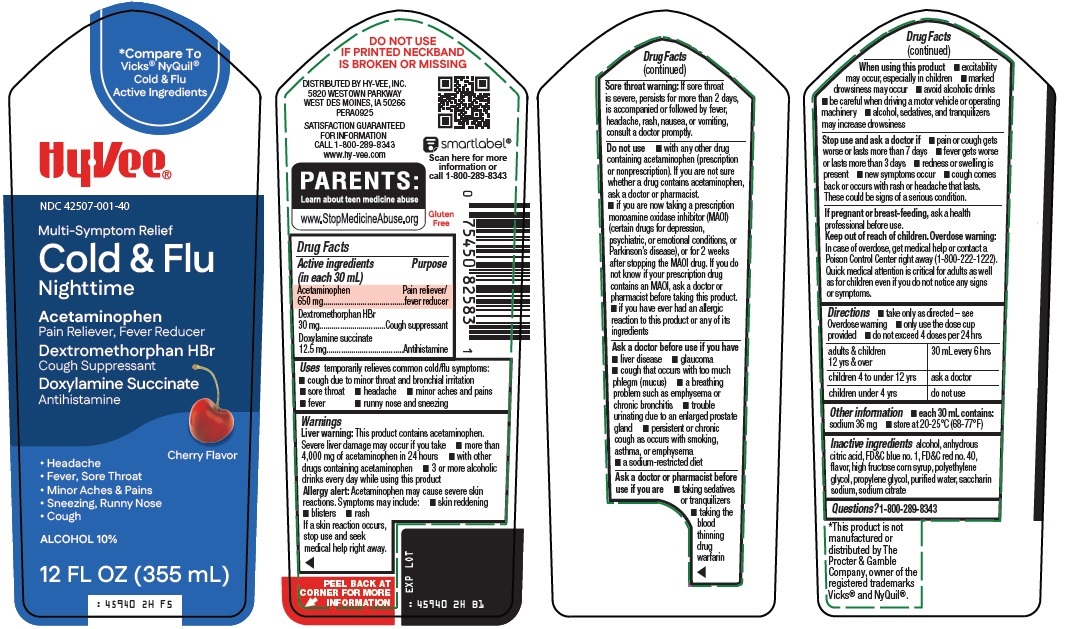Pill image for Hy-vee, Inc. Cold & Flu Drug Facts