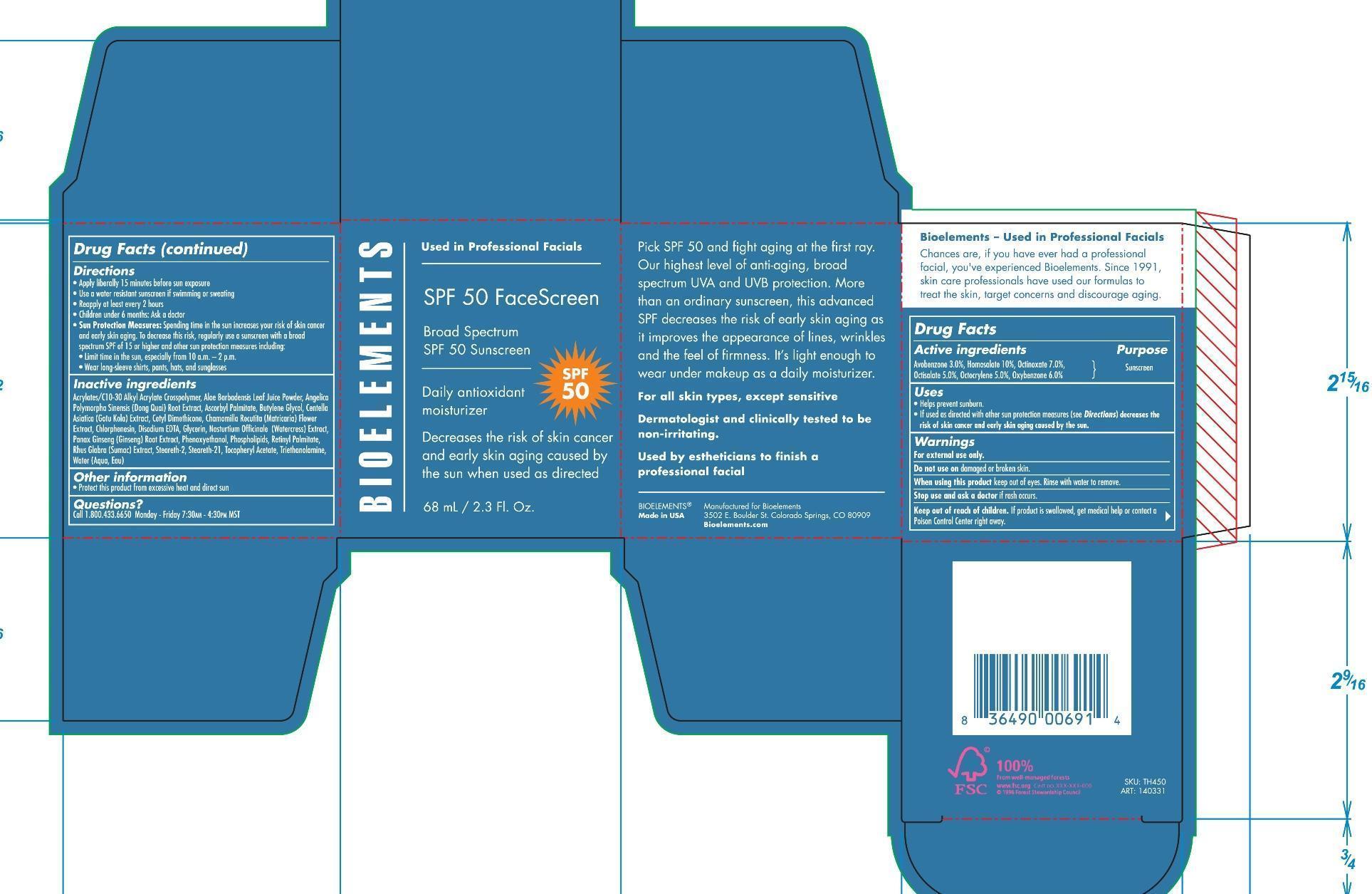 Pill image for Spf 50 Facescreen