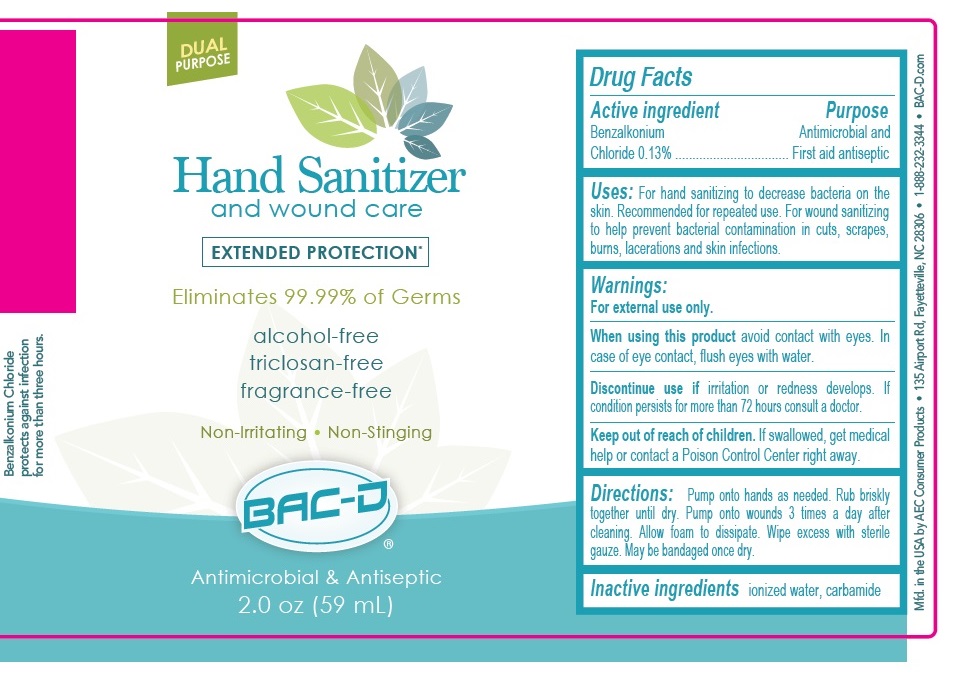 Pill image for bac-d hand and wound sanitizer