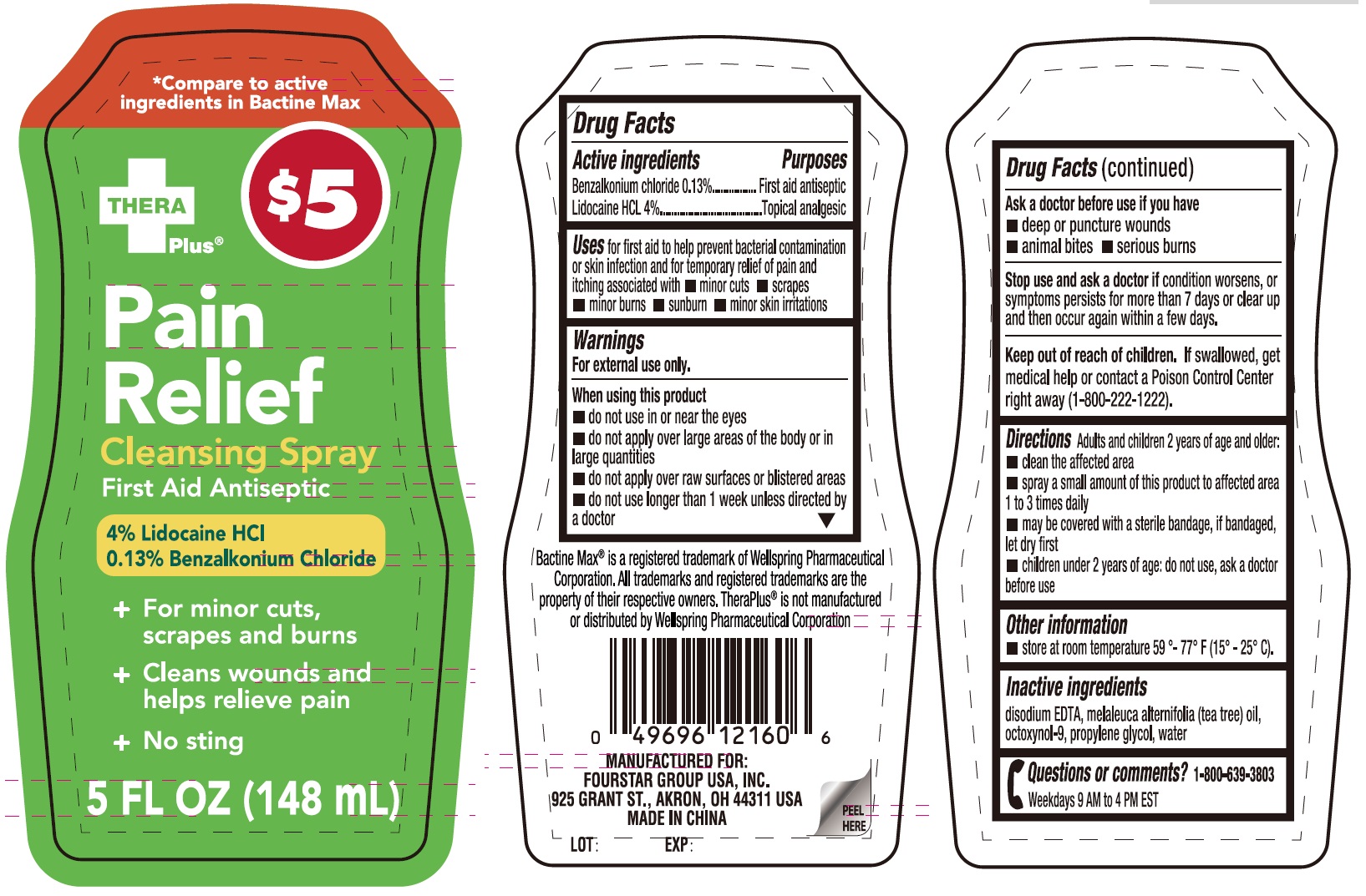 Pill image for Thera Plus Pain Relief Cleansing Spray