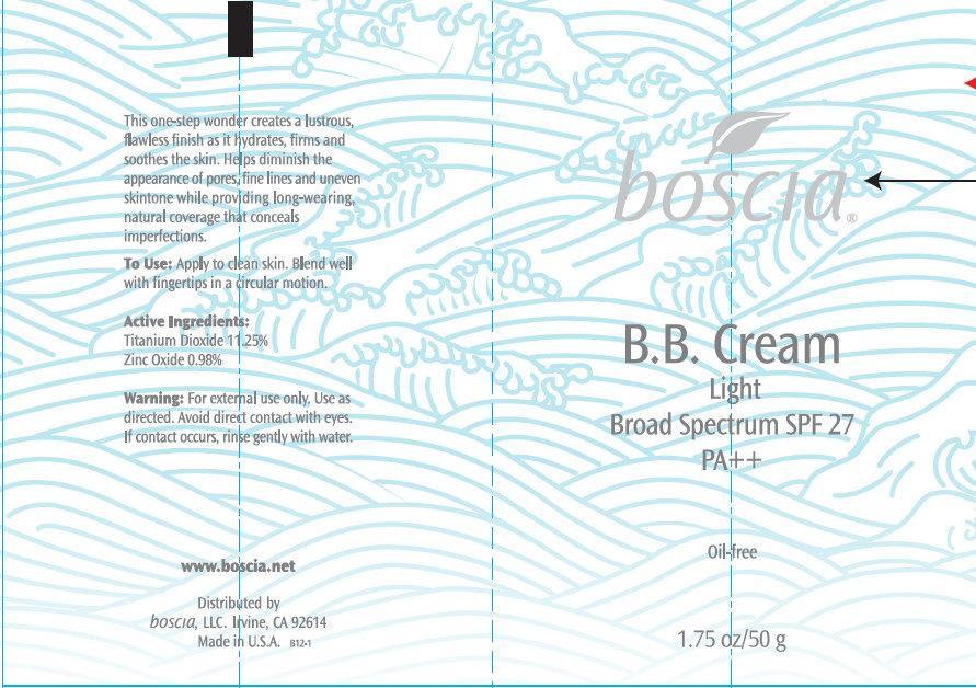 Pill image for Boscia B.b. Cream Light Broad Spectrum Spf 27 Pa Oil-free Self-adjusting Shade