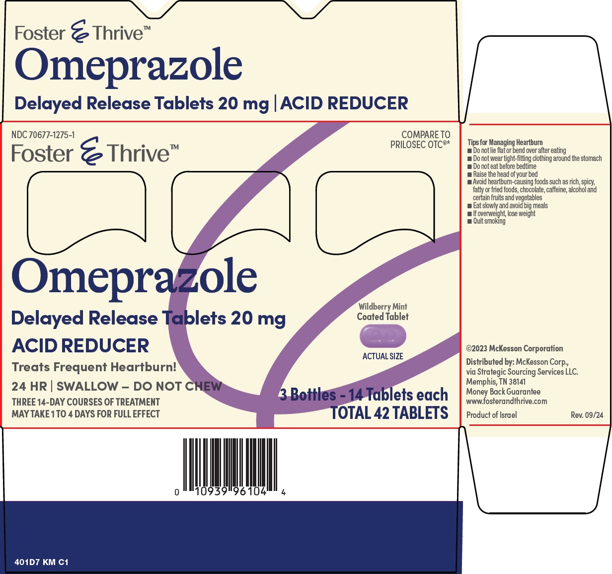 Pill image for Mckesson Omeprazole Drug Facts