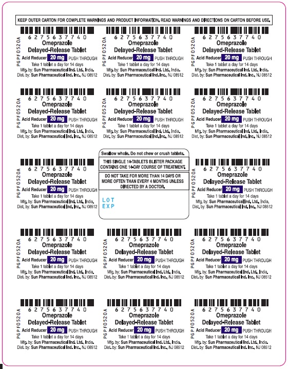 Pill image for Omeprazole Delayed-release Tablets, 20 Mg