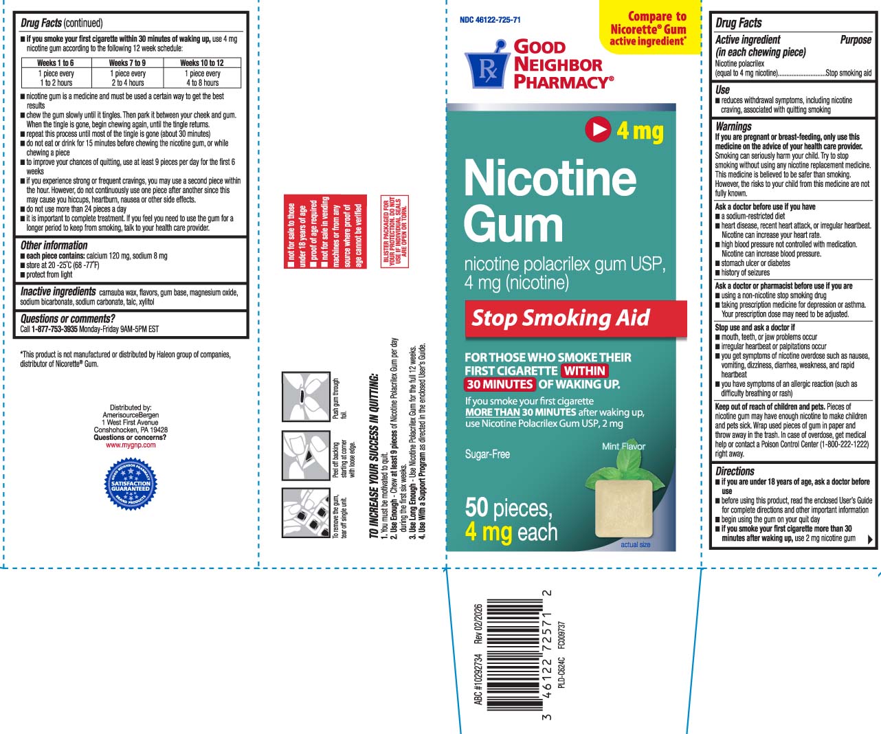 Pill image for Nicotine Polacrilex Gum Coated Ice Mint 4 Mg Anda204833 - Equate