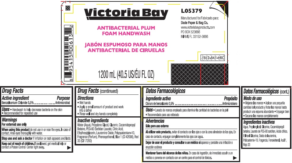 Pill image for Victoria Bay Antibacterial Plum Foam Handwash