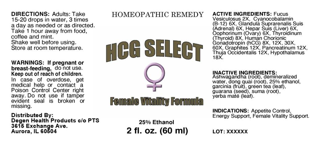Pill image for Hcg Select Female Vitality Formula