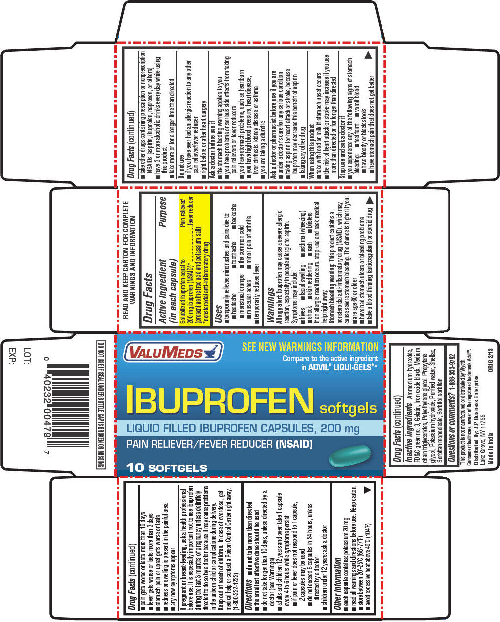 Pill image for Ibuprofen Softgels