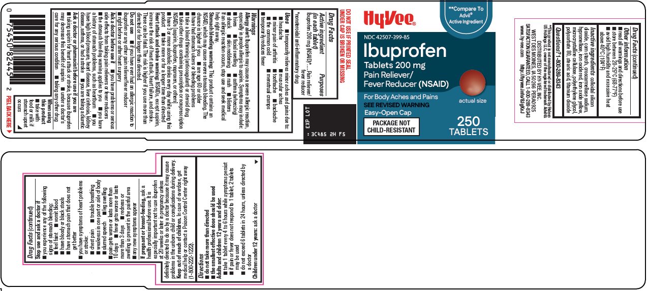 Pill image for Hy-vee, Inc. Ibuprofen Drug Facts