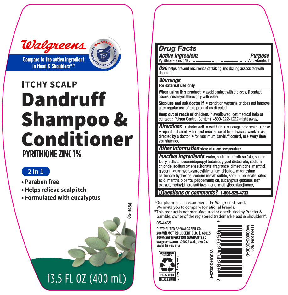 Pill image for Walgreens Dandruff Shampoo & Conditioner 2 In 1 Itchy Scalp