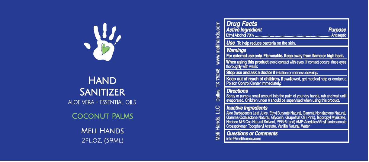 Pill image for Meli Hands Hand Sanitizer Coconut Palms