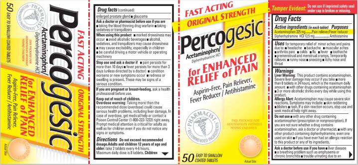 Pill image for Percogesic Original 63029-053