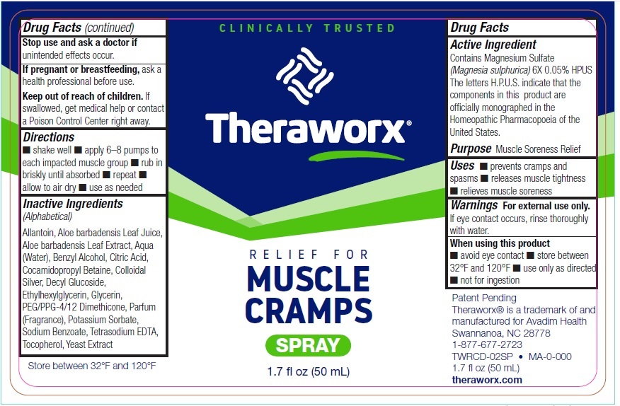 Pill image for Theraworx Relief For Muscle Cramps Spray