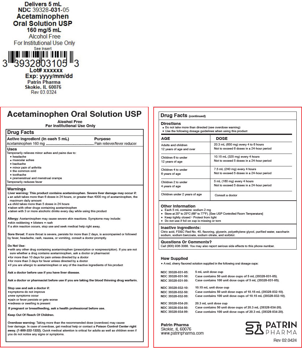 Pill image for Acetaminophen Oral Solution Usp Ud