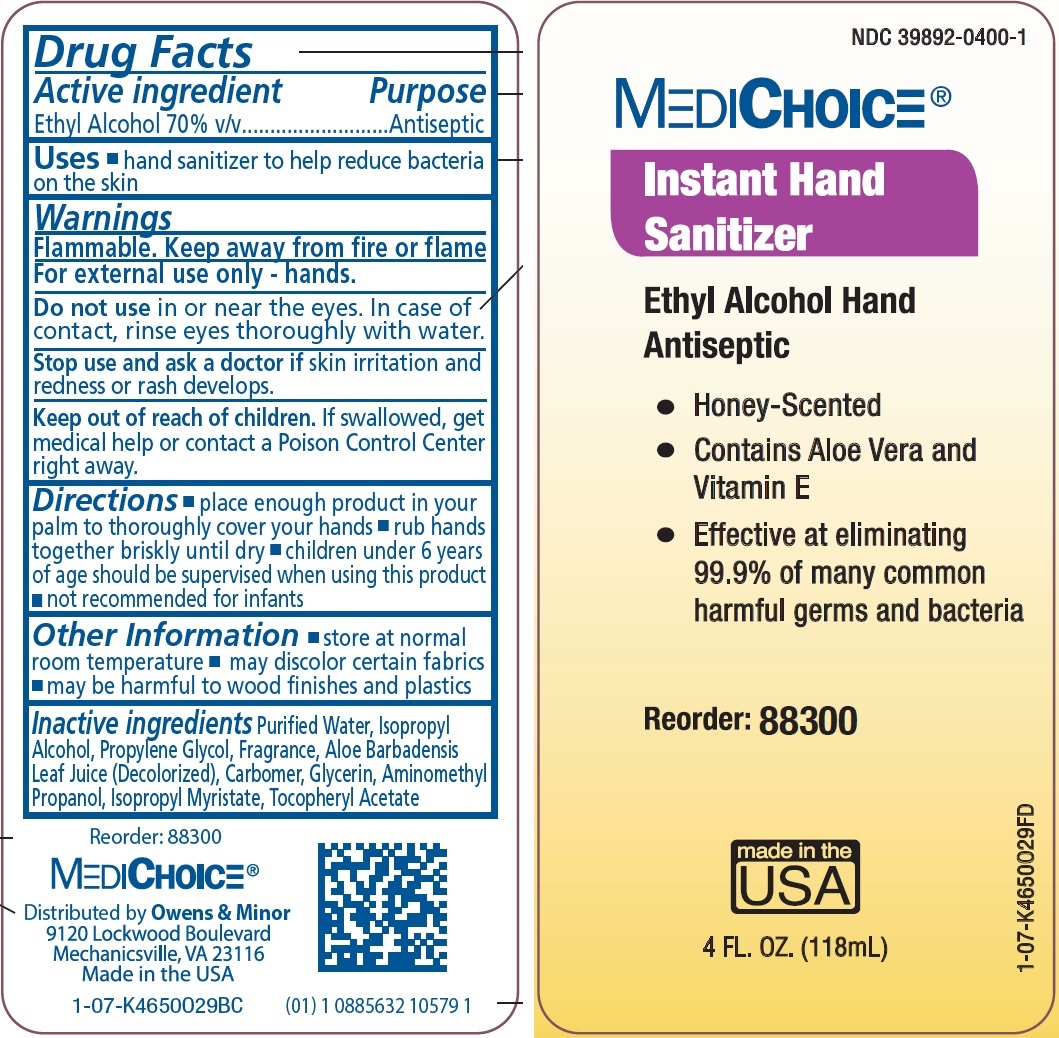 Pill image for Medichoice Instant Hand Sanitizer (honey-scented)