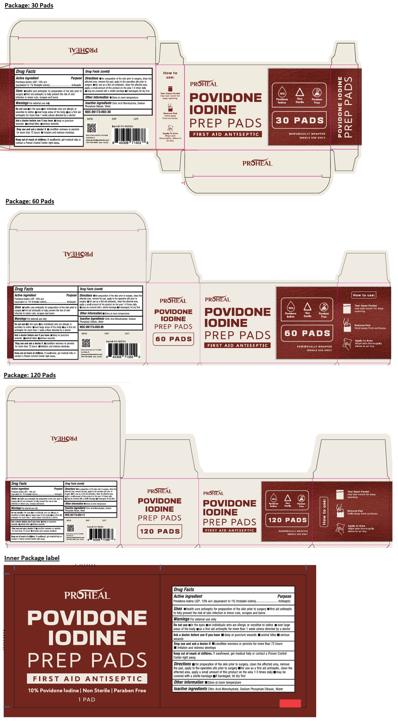 Pill image for Proheal Povidone Iodine Prep Pads 