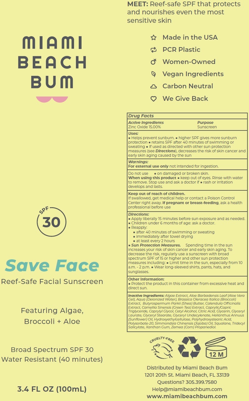 Pill image for Miami Beach Bum Save Face Spf-30 Sunscreen
