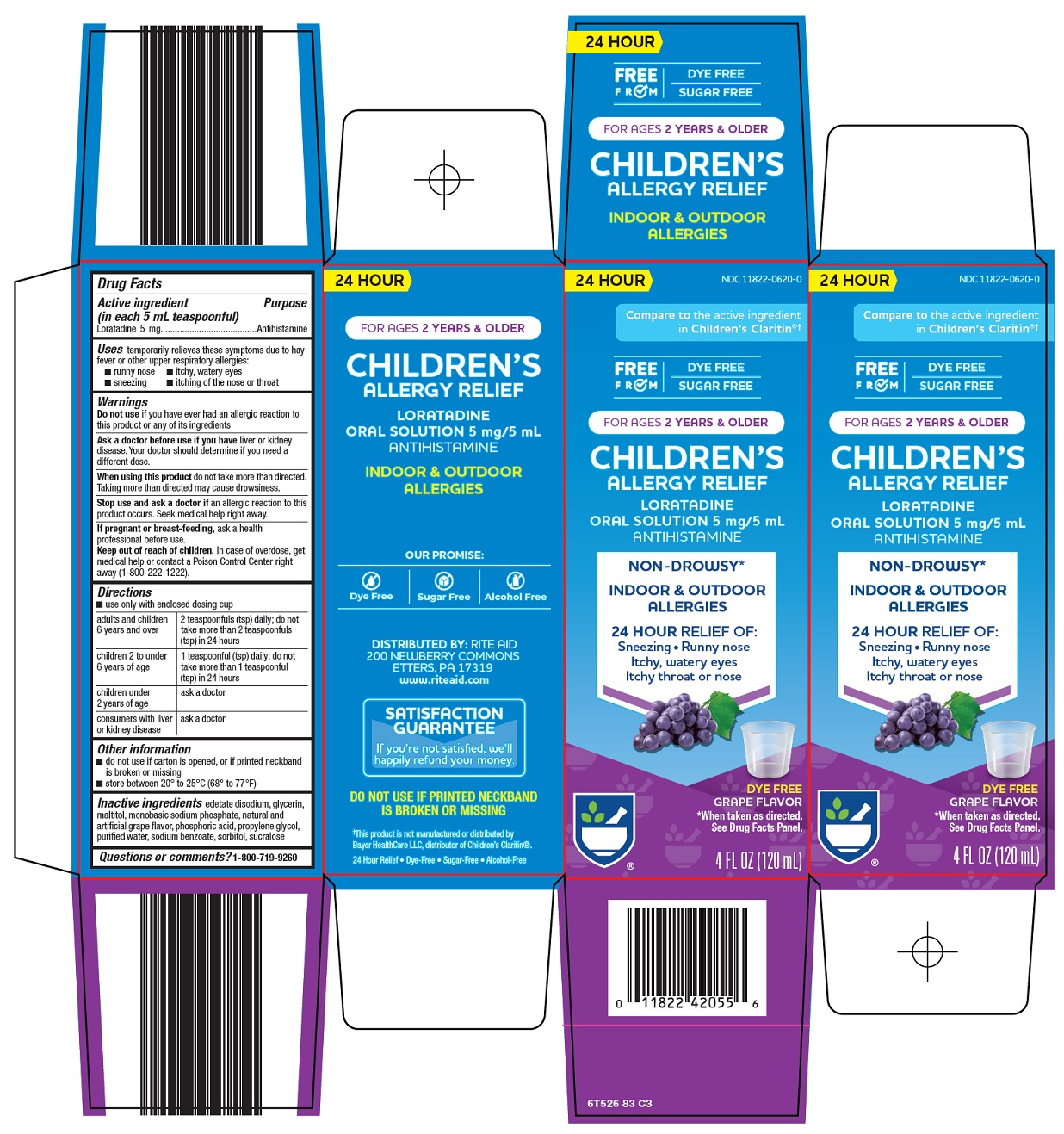 Pill image for Rite Aid Corporation Children’s Allergy Relief Drug Facts