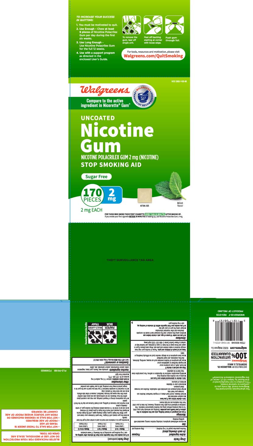 Pill image for Nicotine Polacrilex Gum mint 2 Mg And 4 Mg - Walgreens