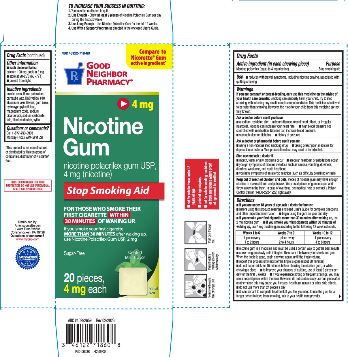 Pill image for Nicotine Polacrilex Gum Coated Ice Mint 4 Mg Anda204833 - Equate