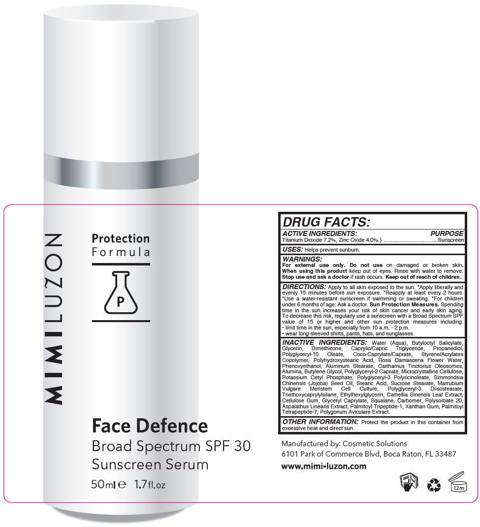 Pill image for Mimi Luzon - Face Defence Broad Spectrum Spf 30 Sunscreen Serum