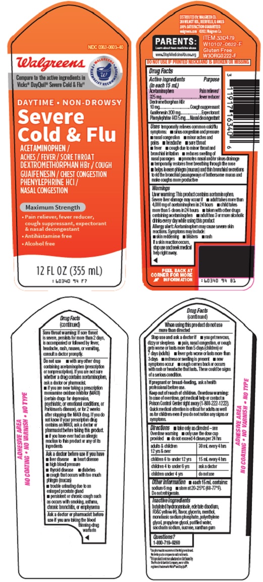 Pill image for Walgreen Co. Severe Cold & Flu Drug Facts