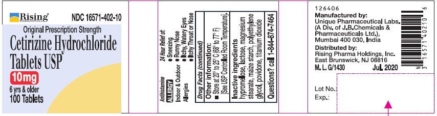 Pill image for Cetirizine Hydrochloride Tablets Usp, 10 Mg, Allergy