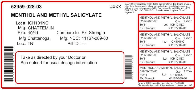Pill image for Menthol And Methyl Salicylate
