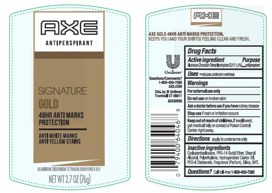 Pill image for axe-signature gold 48hr antiperspirant