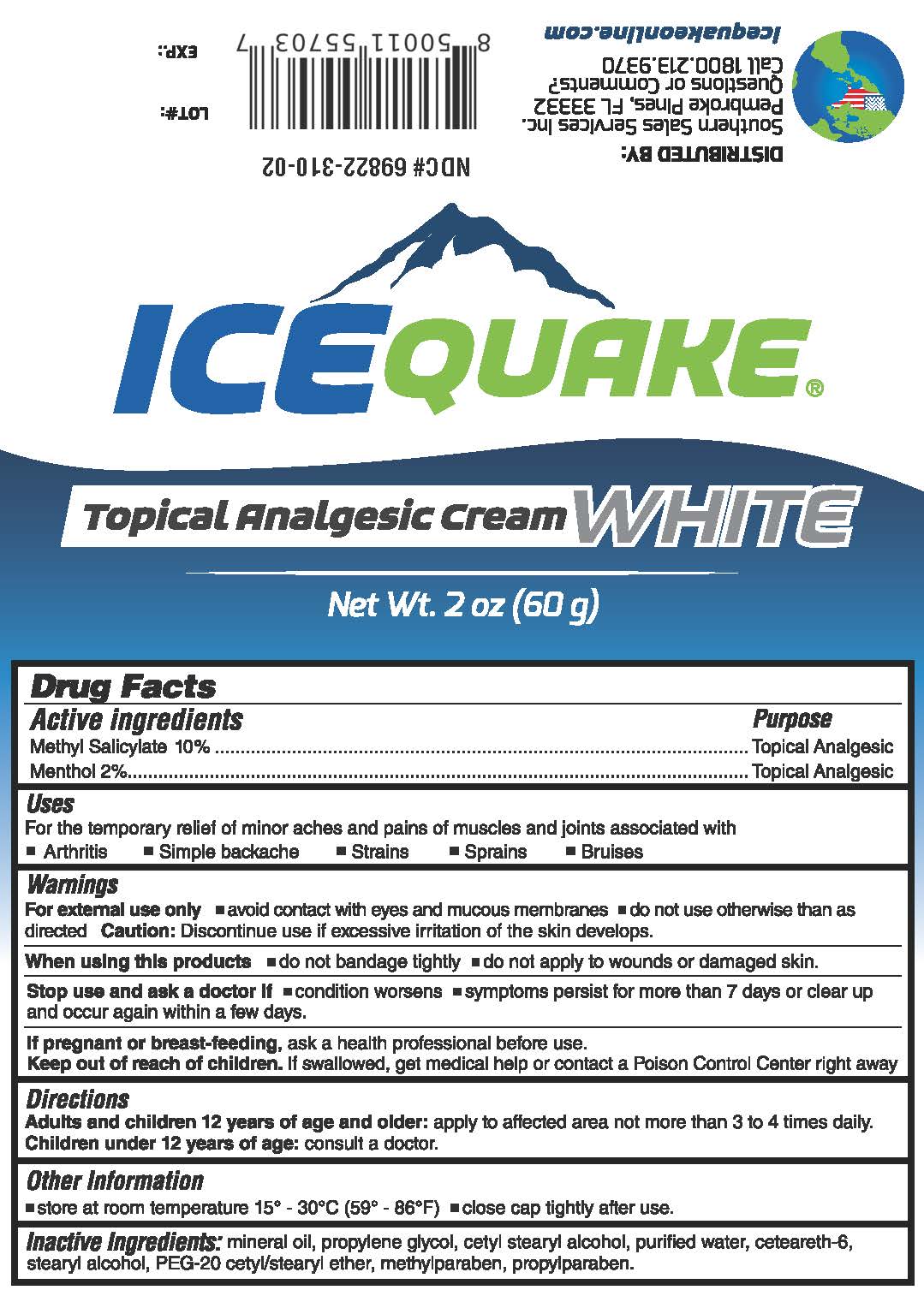 Pill image for Icequake Analgestic White