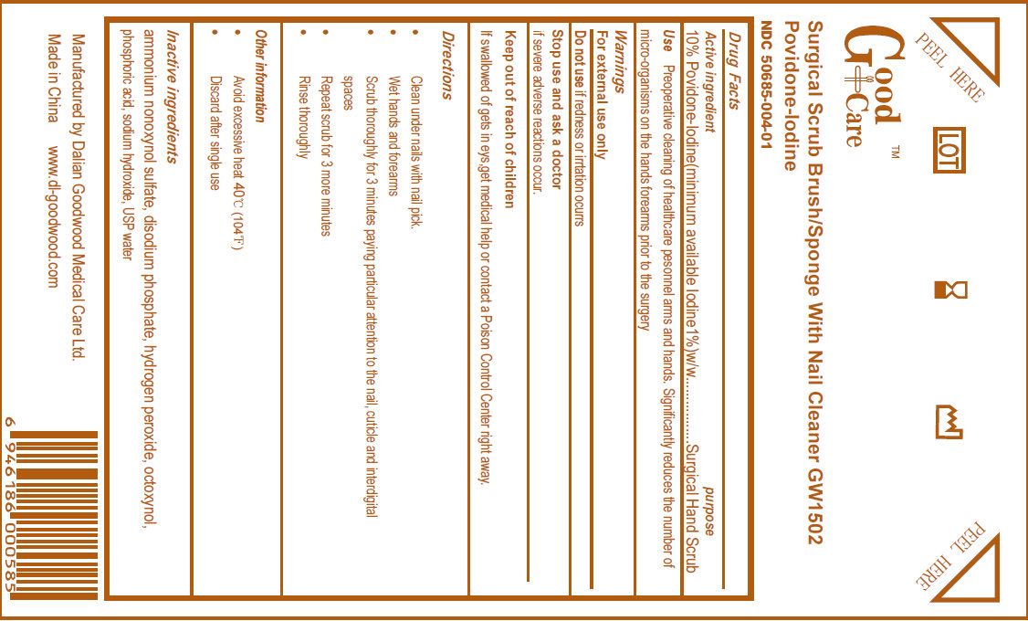 Pill image for Surgical Scrub Brush/sponge With Nail Cleaner Povidone Iodine