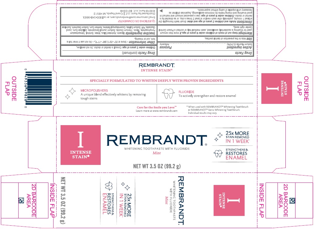 Pill image for 373 Rembrandt Intense Stain Mint Whitening Toothpaste
