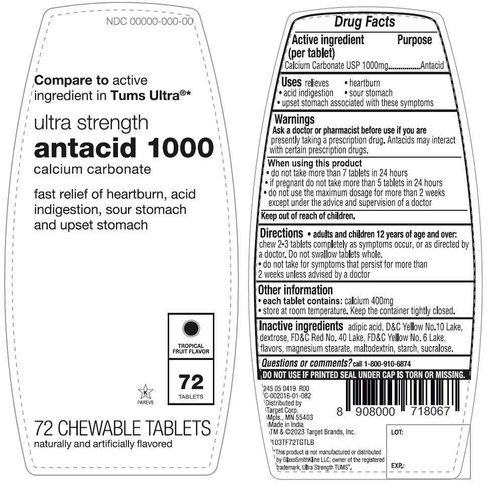 Pill image for Ultra Strength Antacid 1000