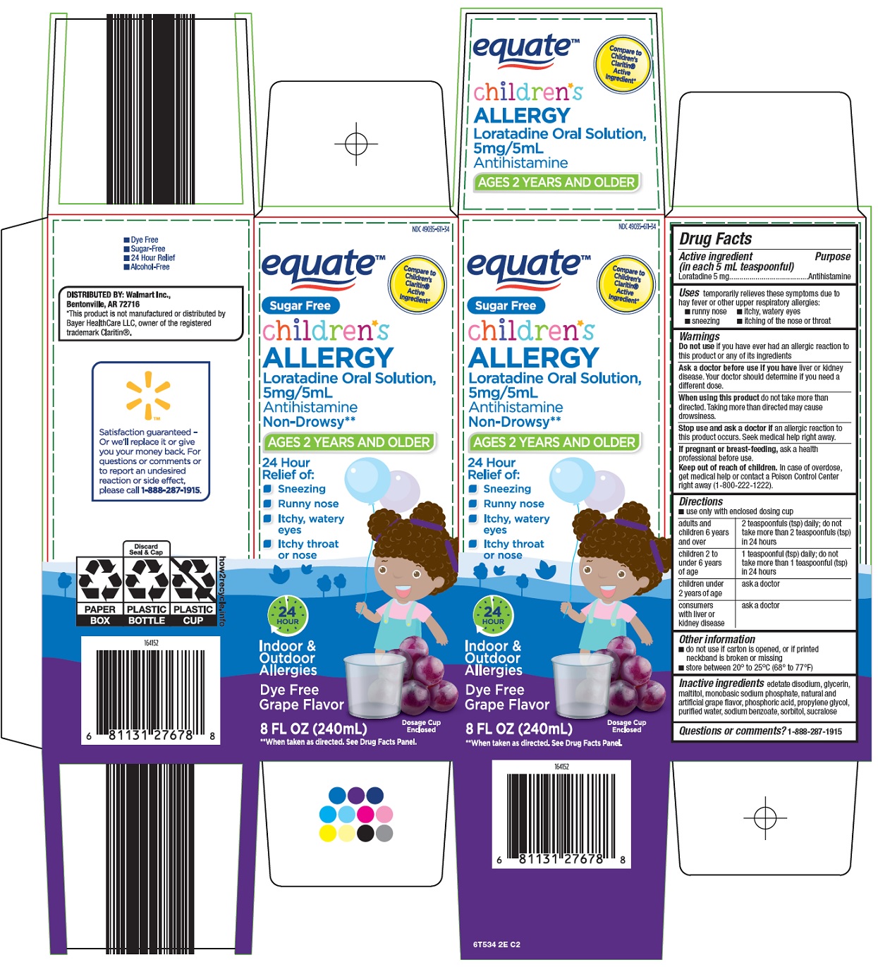 Pill image for Wal-mart Children’s Allergy Drug Facts