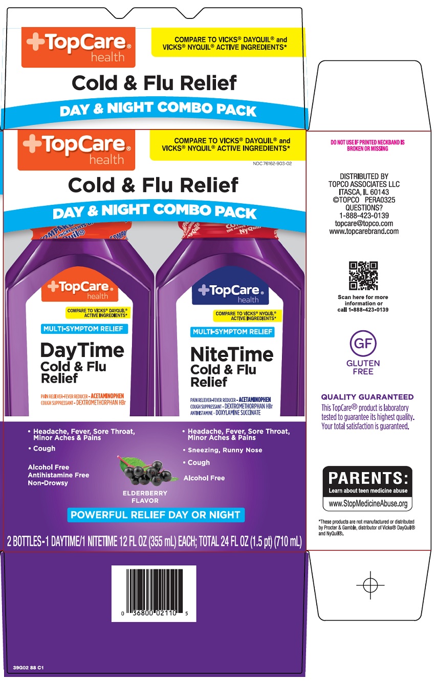 Pill image for Topco Associates Llc. Cold & Flu Relief Drug Facts