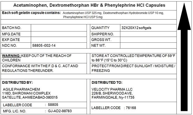 Pill image for Acetaminophen, Dextromethorphan And Phenylephrine Day Time Cold And Flu