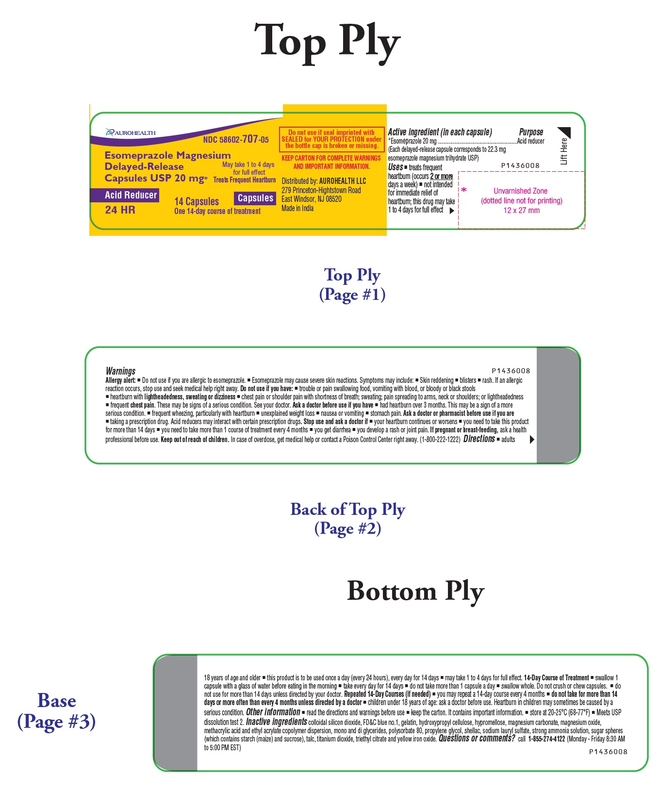Pill image for Esomeprazole Magnesium Delayed-release Capsules Usp 20 Mg*