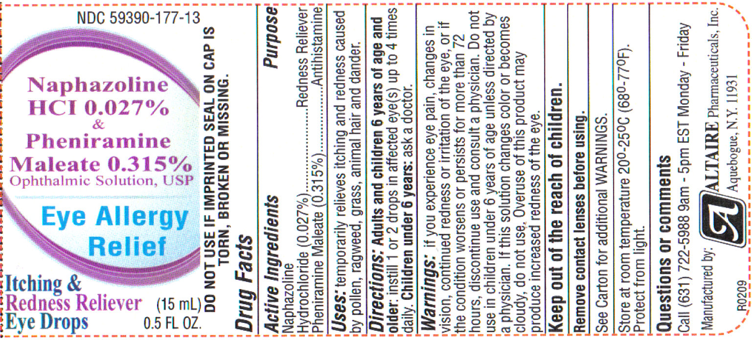 Pill image for Naphazoline Hci 0.027% & Pheniramine Maleate 0.315% Ophthalmic Solution, Usp
