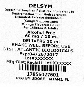 Pill image for Delsym (dextromethorphan) Suspension Extended-release ®