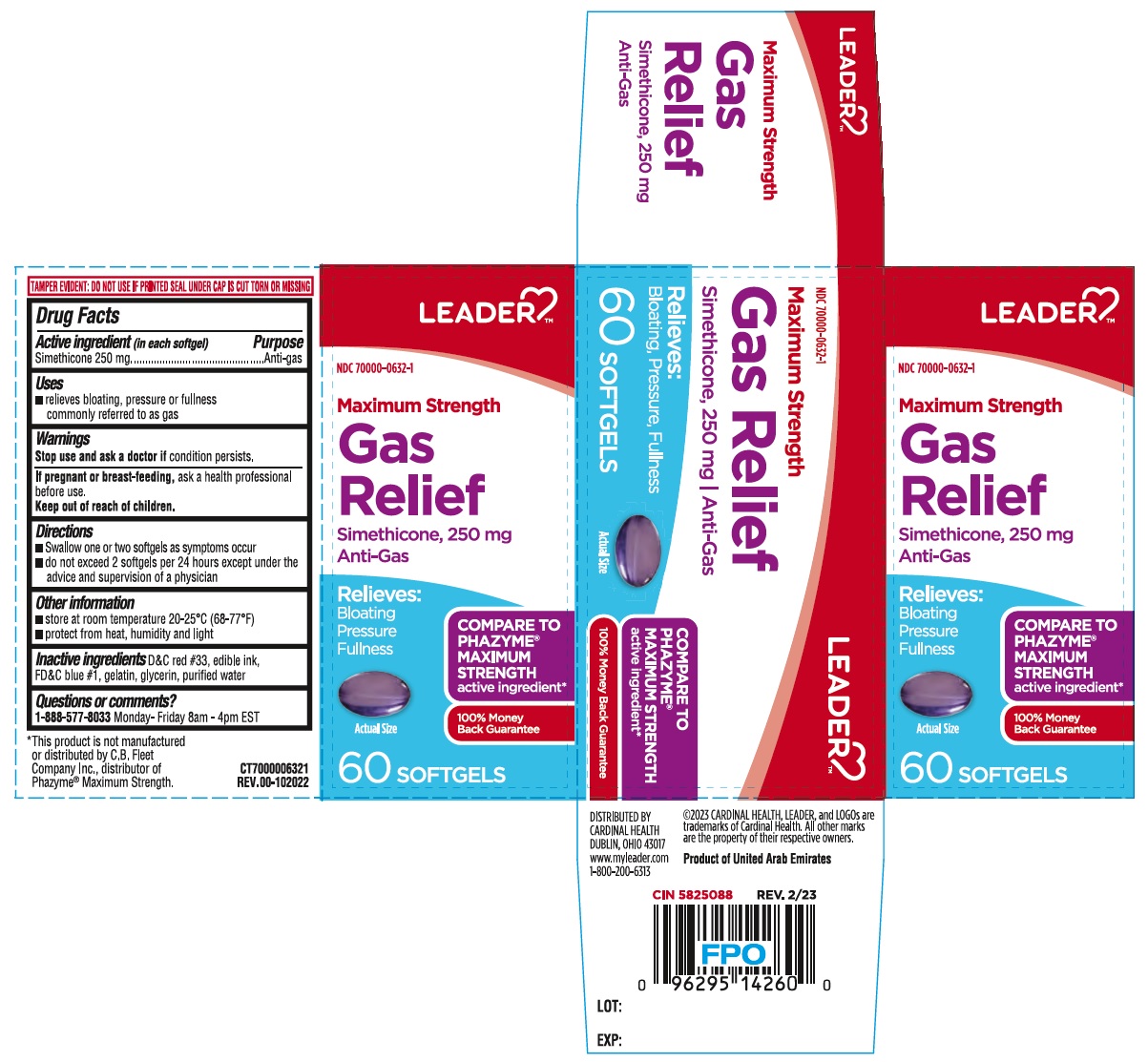Pill image for maximum strength gas relief softgel