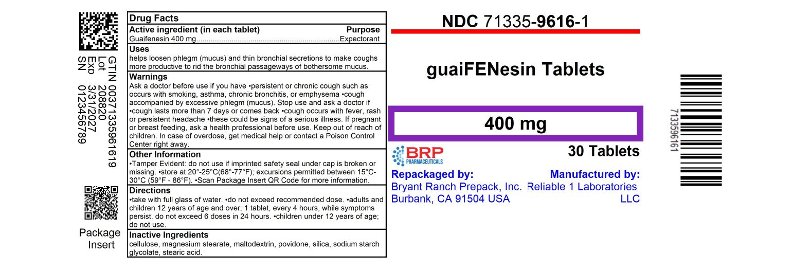 Pill image for Guifenisen 400 Mg