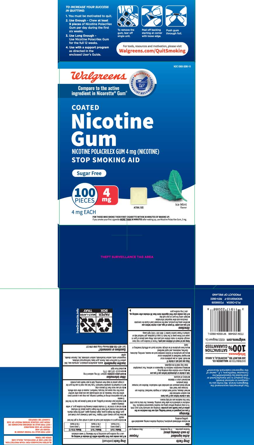 Pill image for Nicotine Polacrilex Gum Coated Ice Mint 4 Mg Anda204833 - Equate