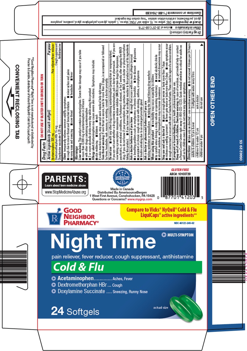 Pill image for Amerisource Bergen Night Time Drug Facts