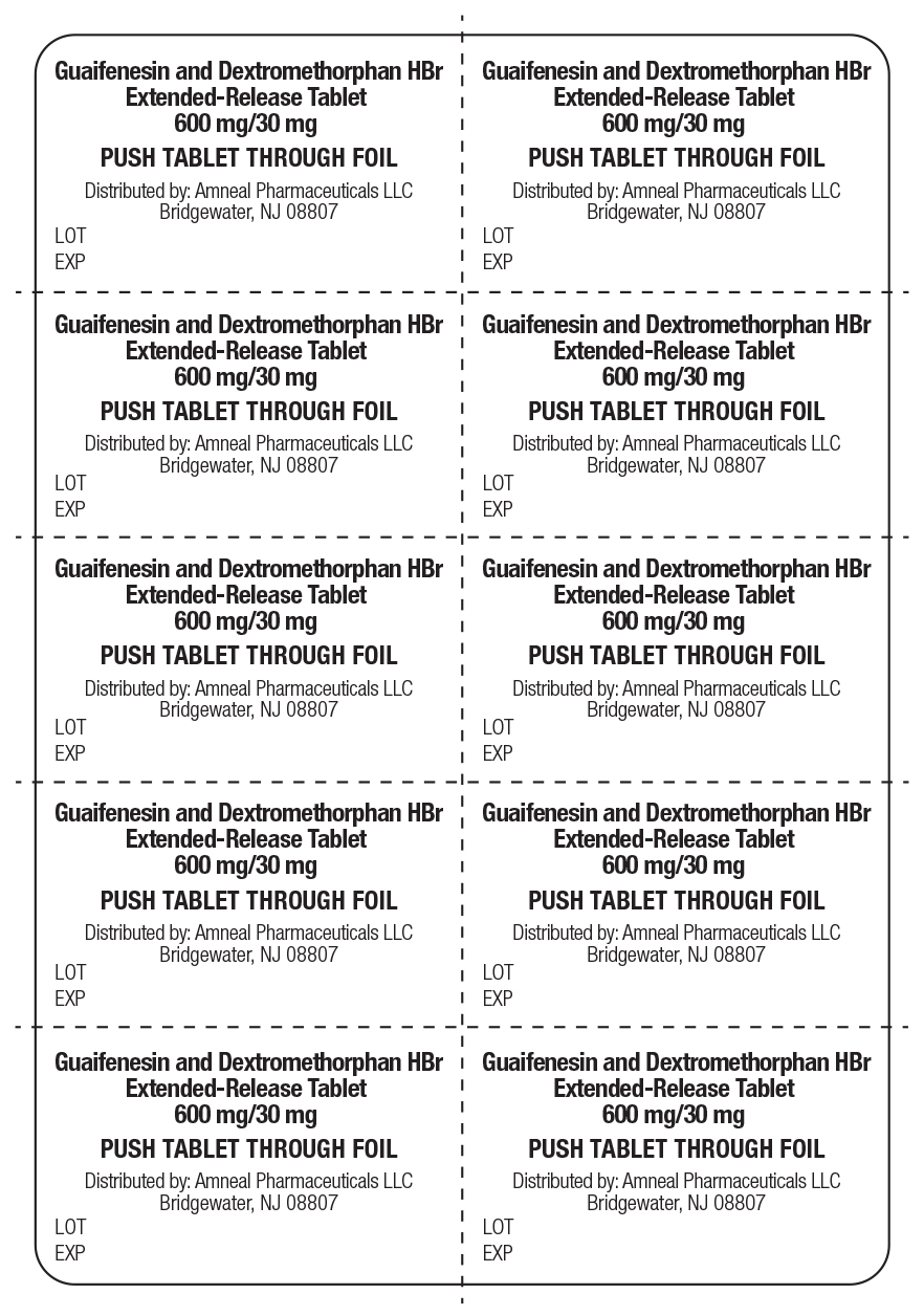 Pill image for Guaifenesin And Dextromethorpham Hbr Extended-release Tablets, 600 Mg/30 Mg