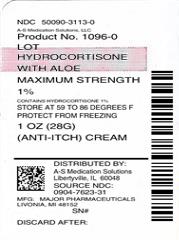 Pill image for Hydrocortisone Cream With Aloe Maximum Strength - Major