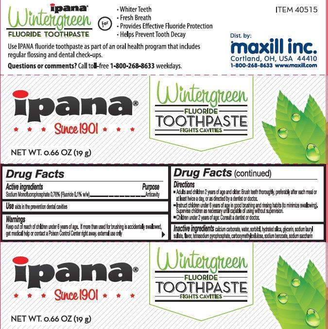 Pill image for Ipana Wintergreen Fluoride