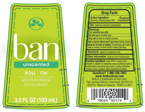 Pill image for Ban Roll-on Antiperspirant Deodorant Unscented