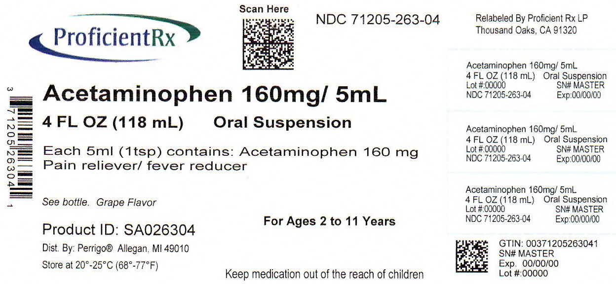 Pill image for Perrigo Children’s Acetaminophen Drug Facts