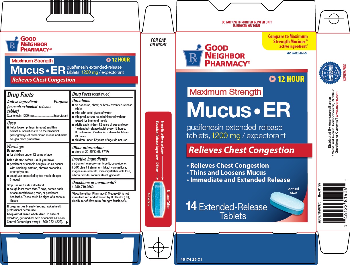 Pill image for Amerisource Bergen Mucus Er Drug Facts