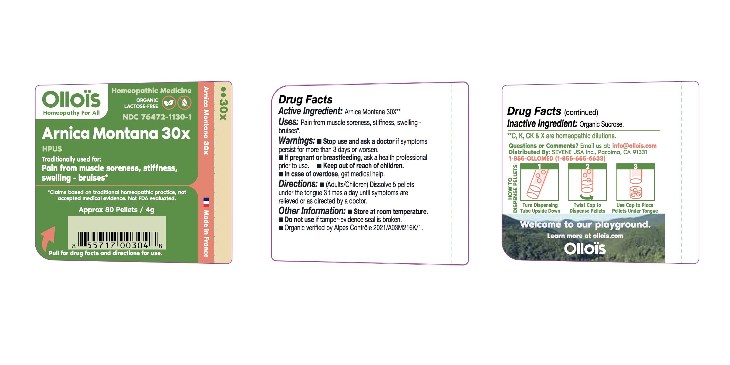 Pill image for Sevene Usa (as Pld) - Arnica Montana 30x (76472-1130)