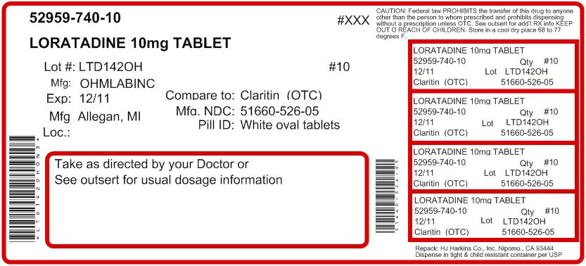 Pill image for Perrigo Loratadine Tablets, 10 Mg Drug Facts
